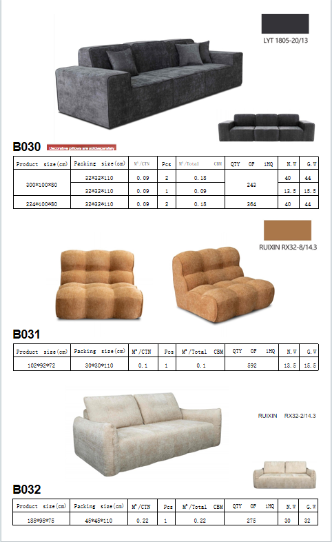 Compressed sofa