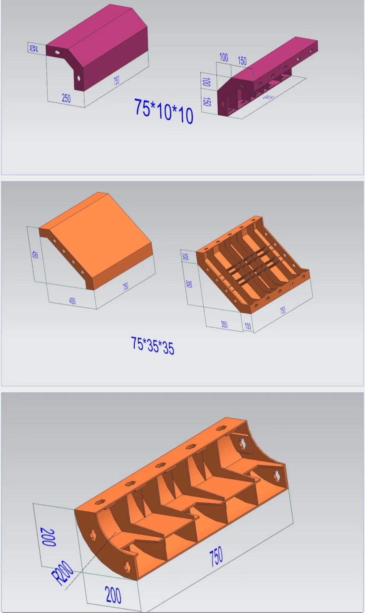 ABS Adjustable Square Column