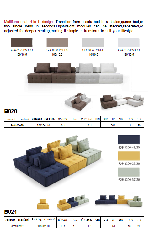 Compressed sofa
