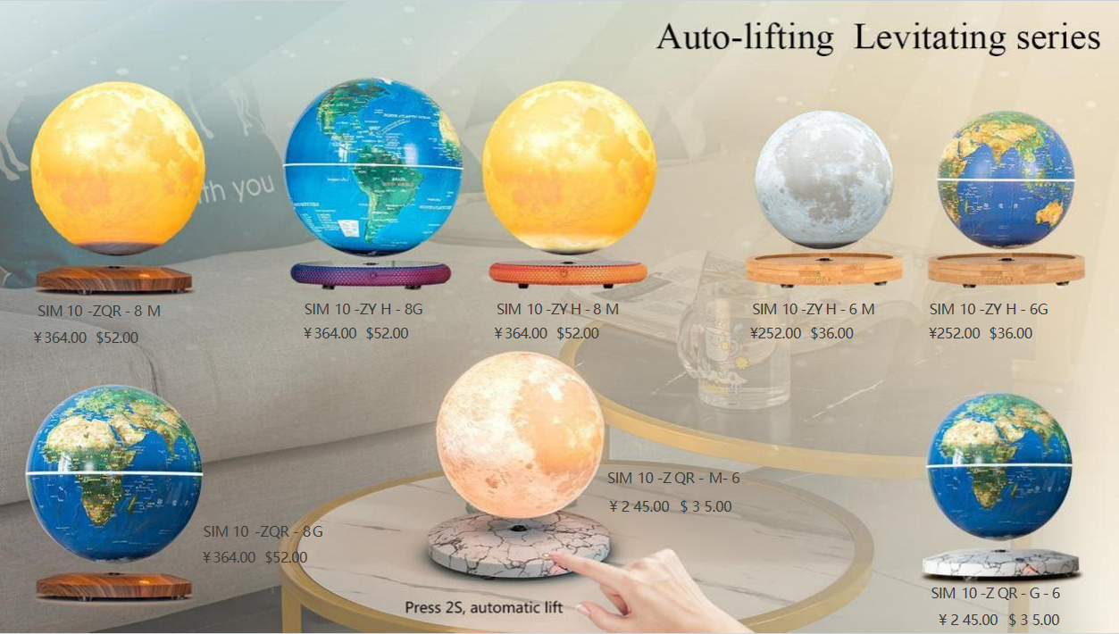 Magnetic levitation ornaments